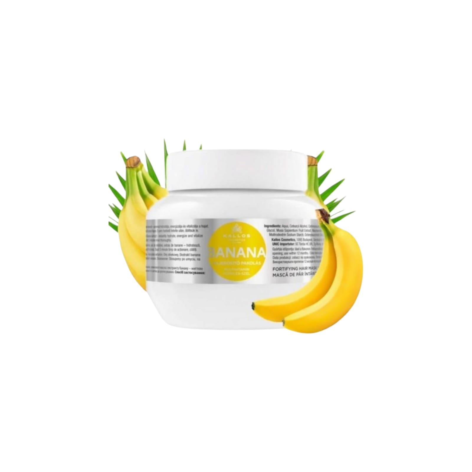 Kallos Banana Hair Mask masca pentru intarire 275 ml Kallos Banana Hair Mask masca pentru intarire 275 ml